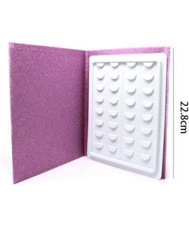 16 Pairs Eyelash Storage Book | Makeup Display Test Box | Glitter Paper False Eyelashes Protector | Ideal Gift for Moms & Girlfriends - Buy Online on GoSupps.com