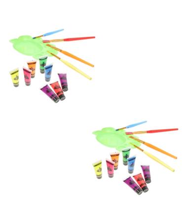 2 Sets Glow in The Dark Face Paint Masquerade Body Paint Makeup Body Paint Neon Face Paint Fluorescent Body Paint Neon Body Paint Face Body Makeup Paint Face Body Paint