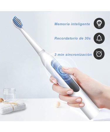 Kabinga Blue Electric Ultrasound Toothbrush - Automatic Battery-Operated 2 Brush Heads - International Shipping Available - Buy Online on GoSupps.com