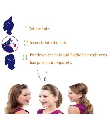 Buy Bump IT UP Volume Hair Base & Clip - Fluffy Styling Insert & Braid Tool - Light Brown Hair Accessories for Instant Volume - Buy Online on GoSupps.com