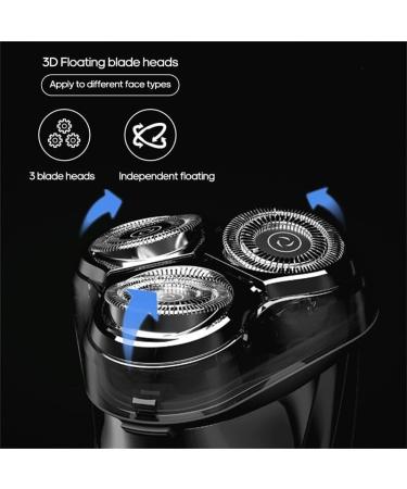 Head Shaver for Men - Waterproof Electric Face Shaver & Popup Trimmer - Rechargeable Wet & Dry Black - Buy Online on GoSupps.com