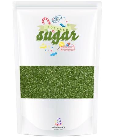Coloured Sugar Green Moss Green 100g Decorative Sugar