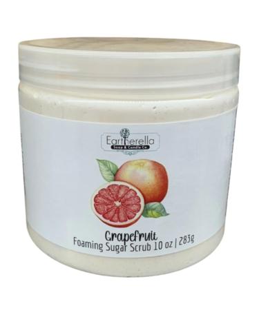 GRAPEFRUIT Exfoliating Foaming Sugar Body Scrub 10 oz jar