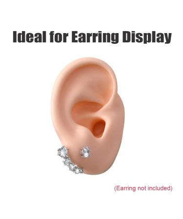 Soft Silicone Ear Model for Jewelry Display and Impression Practice - Beige - Buy Online on GoSupps.com