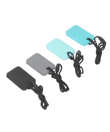 Sensory Chew Necklaces 4 Pack Silicone Teething Necklace Pendants for Kids