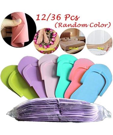 Ciieeo 36 Couples Disposable Beach Sandals | Pedicure Flip Flops for Spa | Foam Slippers for Men & Women - Buy Online on GoSupps.com