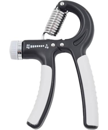 Hand Grip Exerciser Portable Grip Strength Trainer Adjustable 11 To 132.3lb for Men for Home (Black Gray) - Buy Online on GoSupps.com