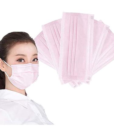1ABOVE 3 Ply Pink Disposable Face Mask (50 Pack) - Dustproof & Breathable - Buy Online on GoSupps.com