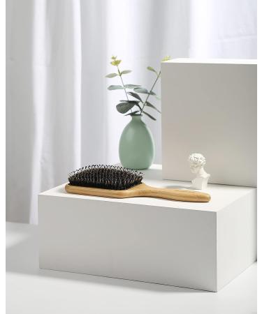 BESTOOL Boar Bristle Hair Brush for Women Men Kids - Wet/Dry Hair Smoothing & Detangling - Enhance Shine & Health - Square Design - Buy Online on GoSupps.com