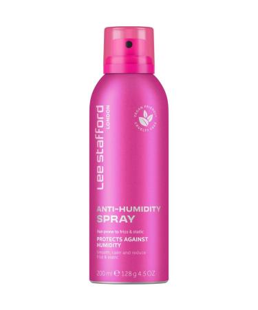Lee Stafford Frizz Control Hair Spray | Styling - Best Lightweight Anti Humidity Shine Mist Combats Static for a Smoothing Look Weatherproof Shield Blowout Protectant 4.5 Oz Anti-Humidity Spray