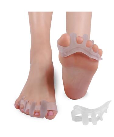 Premium 4x Silicone Toe Separator Pads | Hammer Toe & Hallux Valgus Relief | Comfortable Claw Toe Support - International Shipping Available - Buy Online on GoSupps.com