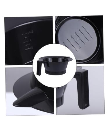 PopetPop Hair Dye Tools Set - 4 Plastic Oil Bowls with Handles for Professional Hair Dyeing - 14x14x6cm Black Fermentation & Application - Buy Online on GoSupps.com