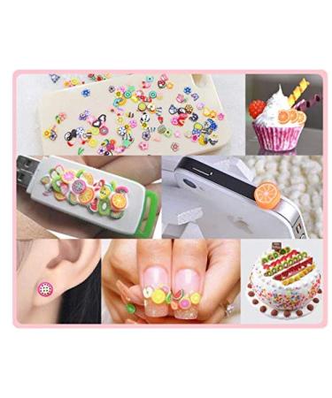 1000 Mixed Color Clay 3D Fruit Slices - Nail Art & DIY Craft Decorations - Buy Online on GoSupps.com