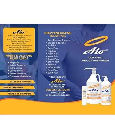 ALO Pain Relief Cream Therapy (4 oz) | Arthritis, Back Pain, Sciatica Relief | Plantar Fasciitis, Tennis Elbow, Sore Muscles | Inflammation Relief | Acute and Chronic Pain | 4 Fl Oz (Pack of 1) - Buy Online on GoSupps.com