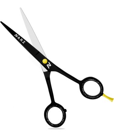 NARZ Professional Hairdressing Scissors - 6 Stainless Steel Hair Cutting Scissors for Men & Women - Ideal for Barbers & Hairdressers - Royal Black - Buy Online on GoSupps.com