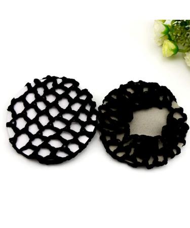 Handmade Knit Mesh Hair Bun Cover Snood Set - 12 Pieces, Assorted Colors - Buy Online on GoSupps.com
