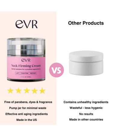 Anti-aging Neck Firming Cream with Collagen & Hyaluronic Acid - Made in USA with Natural & Organic Ingredients Face Neck and Chest Tightening Moisturizer (Classic) 1.7 Ounce (Pack of 1) - Buy Online on GoSupps.com