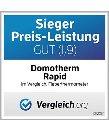 Domotherm Rapid Digital Fever Thermometer for Babies & Children - Accurate 2 Decimal Places Memory Function Flexible Tip - Fast International Shipping - Buy Online on GoSupps.com