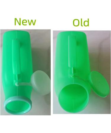 YUMSUM Portable Urinals for Men - 2 Pack, 1200ml/34 Ounce - Ideal for Hospital, Camping, Travel, and Home Use - Green - Buy Online on GoSupps.com