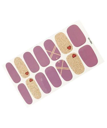 dijiusidy Nail Art Stickers Self-Adhesive Fingernail Decal with Strap Glue DIY Art Decor Full Cover Manicure Kits for Women Girls YMX189