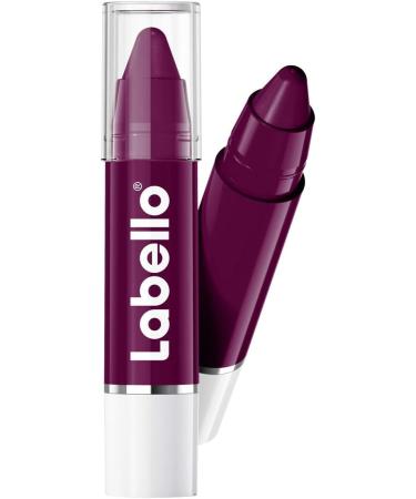 Beiersdorf LABELLO Crayon Black Cherry Lipstick 4 pieces lip balm for color and moisture enriched with natural oils color burgundy - Buy Online on GoSupps.com