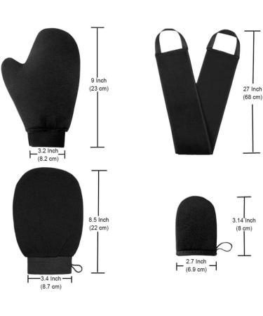 4Pcs Reusable Self Tan Applicator Tanning Gloves | Body Cleaning Glove & Self Tanning Mitts Set - Buy Online on GoSupps.com