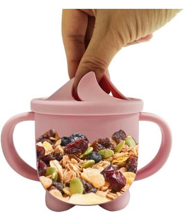 Sippy Cup Toddler Water Bottle Snack Cups with Straw Navy - Toddler Sippy Cup for Easy Drinking - Buy Online on GoSupps.com