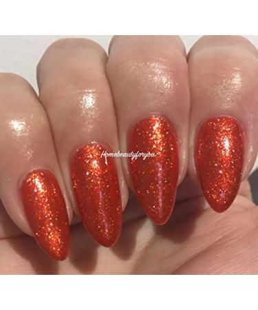 Bluesky Gel Polish Orange Shimmer Frosty Copper Fine Glitter Sparkle VIP11 Nail UV LED Soak Off 10ml - Buy Online on GoSupps.com