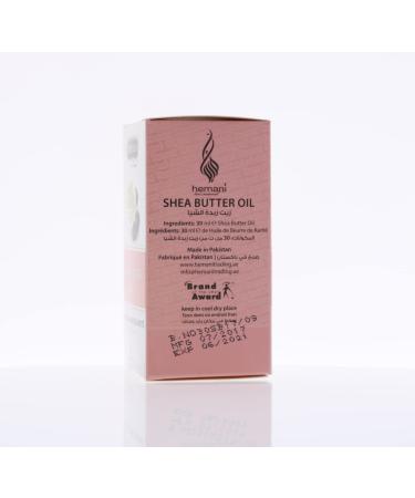 Hemani Shea Butter Oil (30ml) - 100% Pure Natural Moisturizer for Skin & Hair Rich in Vitamins A E & F Hydrates & Nourishes Dry Skin Promotes Hair Growth. - Buy Online on GoSupps.com