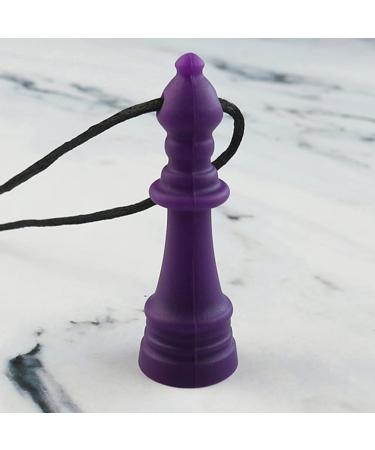 Healifty 4Pcs Baby Teething Toys - Chess Shaped Silicone Chew Necklace Pendants for Autism Nursing - Assorted Colors - Buy Online on GoSupps.com