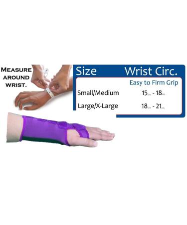 LTG PRO Hand Wrist Support Brace Splint for Carpal Tunnel - Purple L-XL (Right) - Buy Online on GoSupps.com