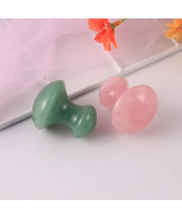 Uonlytech Mushroom Facial Massage Stone & Jade Roller Kit - Natural Skincare Tool for Radiant Skin - Buy Online on GoSupps.com