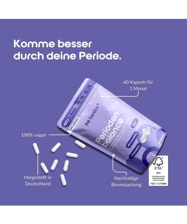 Be Tanics Period Balance - Hormone Support Supplement with Vitamin B6 (60 Capsules) | Dietary Supplement for Menstrual Wellness - Buy Online on GoSupps.com