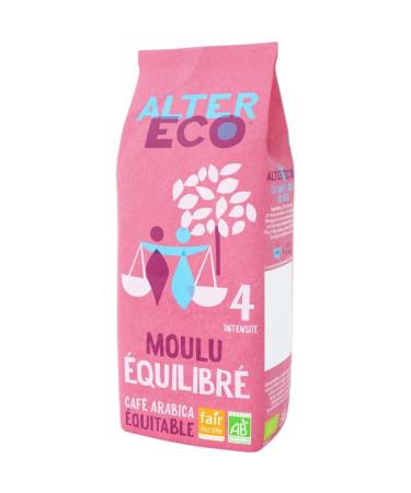 G n rique Alter Eco - Organic Balanced Ground Coffee - 250g - Balanced and flavorful blend - Dietary and nutritional spices - Pack of 3