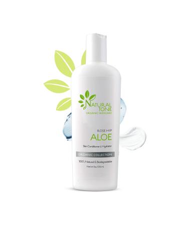 Rosehip Aloe Lotion  Skin Conditioner and Hydrator Lotion to Prolong Your Tan  Face and Body Lotion for Dry Skin and Other Skin Types  Suitable for Kids and Adults  8oz - Natural Tone Organic Skincare