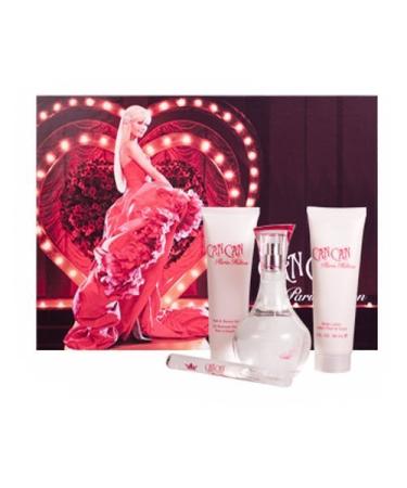 Paris Hilton Can Can By Paris Hilton For Women Eau De Parfum Spray 3.4 Oz & Body Lotion 3 Oz & Shower Gel 3 Oz & Eau De Parfum .33 Oz Mini