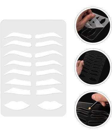 Healvian Eyebrow Stencil Plate Eyebrow Drawing Mold Makeup Practice Accessory Makeup Tool Transparent Acrylic - Buy Online on GoSupps.com