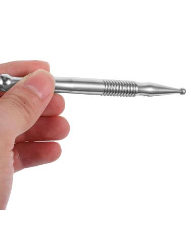 Fomiyes Metal Braid Acupuncture Pen - Manual Stainless Steel 304 Massage Device for Effective Acupuncture Therapy - Buy Online on GoSupps.com
