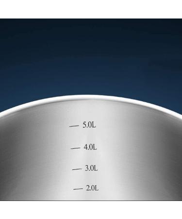 Nonstick Milk PanMilk Pan Cooking pots Milk Pan Household Multifunctional Stainless Steel Non-Stick Pan Inner Wall with Scale Label with Glass Cover - Buy Online on GoSupps.com