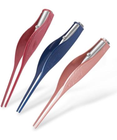 Tweezers with Led Light Stainless Steel Earwax Remover Cleaner Tool for Kids and Adults Eyebrow Eyelash Hair Removal (Accurate Use) Rose Gold - Buy Online on GoSupps.com