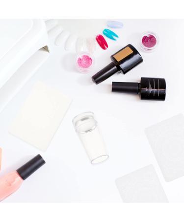 Beaupretty Clear Nail Stamp Kit - French Nail Stamper & Silicone Jelly Nail Art for DIY Manicure (Transparent) - International Shipping - Buy Online on GoSupps.com