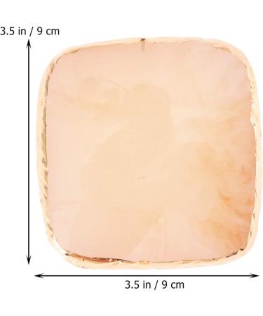 Angoily 1pc Manicure Nail Art Kit4 Nail Pigment Plate Color Palette Nails Nail Color Nail Drawing Color Nail Makeup Resin Tools Mixing Palette Gel Color Plate Polish Mix Nail Piece Toning 9X9cm Yellow - Buy Online on GoSupps.com