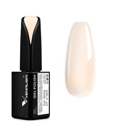 VENALISA beige white Gel Nail Polish Neutral Color Soak Off UV LED French Nail Design Nail Gel Polish Transparent White Nail Art 15ml