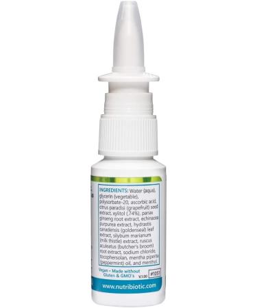 NutriBiotic Nasal Spray Plus - Grapefruit Seed Extract, 1 fl oz (29.5 ml) | Immune Support & Nasal Relief - Buy Online on GoSupps.com