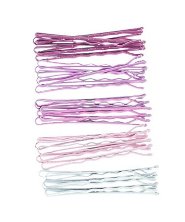 30-Pack Hair-Like Loved Bobby Pins Clips | White Pink & Purple | 5cm with Pink Storage Box - Perfect for All Hair Types - Buy Online on GoSupps.com