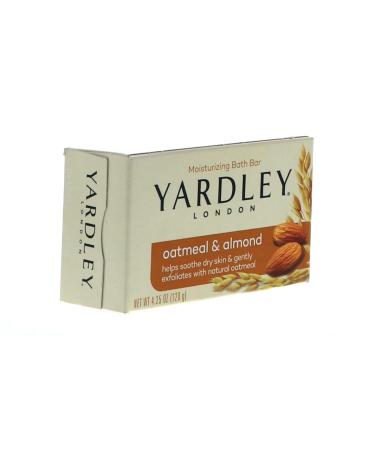 Yardley London Oatmeal and Almond Moisturizing Bath Bar 4.0 oz. (Pack of 24) - Natural Skincare Choice - Buy Online on GoSupps.com