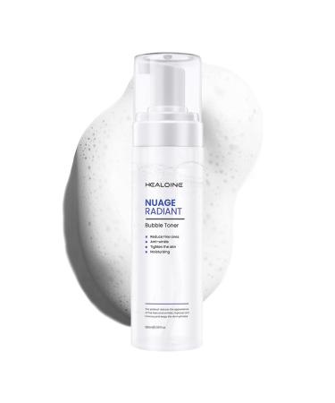 Healoine Bubble Toner Deep Moisturizing Hydrating and Refreshing Cloud Glow Toner for Face Nature Vegan Korean Skin Care 180ml/6.1 fl.oz.