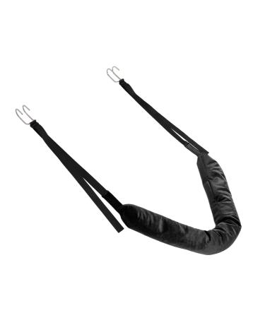 The spine decompression device light lumbar spine belt belt for back extensions with soft material prevents pain and degeneration (black)