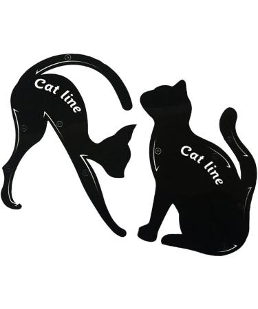 KALLORY Stencils 2pcs Eyeshadow Stencil Eye Stencil Eyeliner Stencil Mold The Cat Eye Makeup Set - Buy Online on GoSupps.com