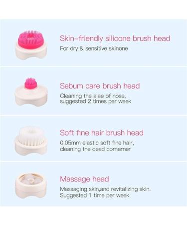 Corsehild Facial Cleansing Brush - Electric Facial Brush for Deep Cleansing Exfoliating Removing Blackhead and Massaging Waterproof Rechargeable - Buy Online on GoSupps.com